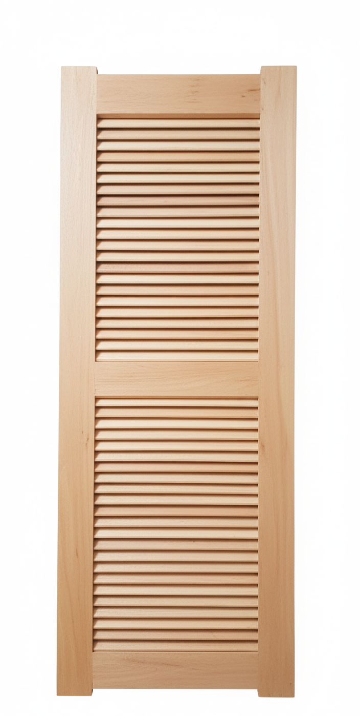 Standard Cypress Louvered Door by Olet Hardware