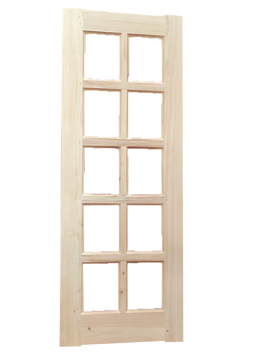 Wooden glass panel French door - 1 of 2