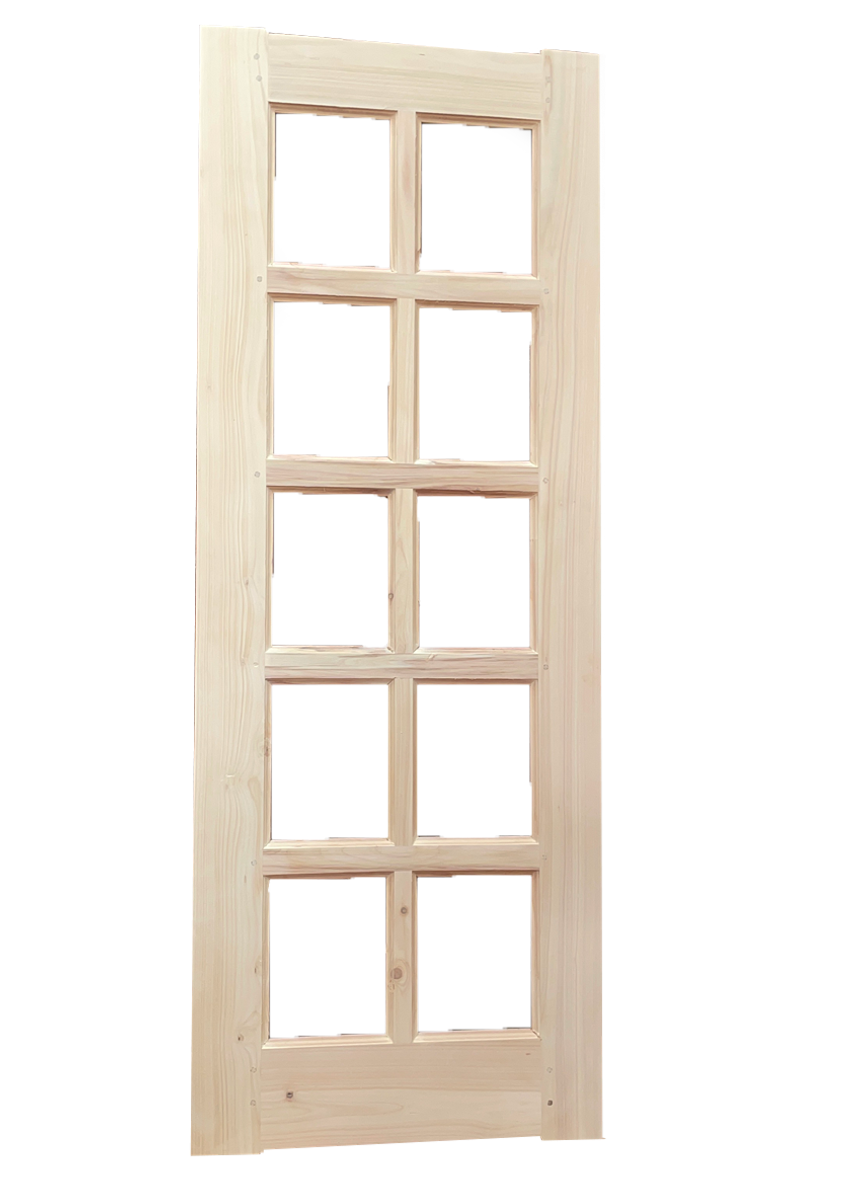 Wooden glass panel French door - 1 of 2