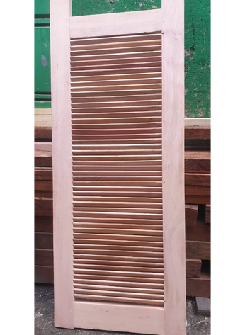 Solid mahogany louvers door