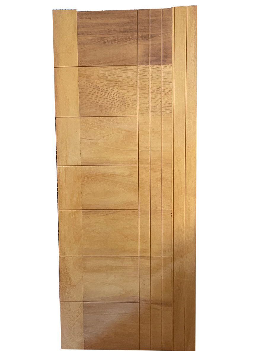 Intercrossing tongue and groove mahogany door - 1 of 1