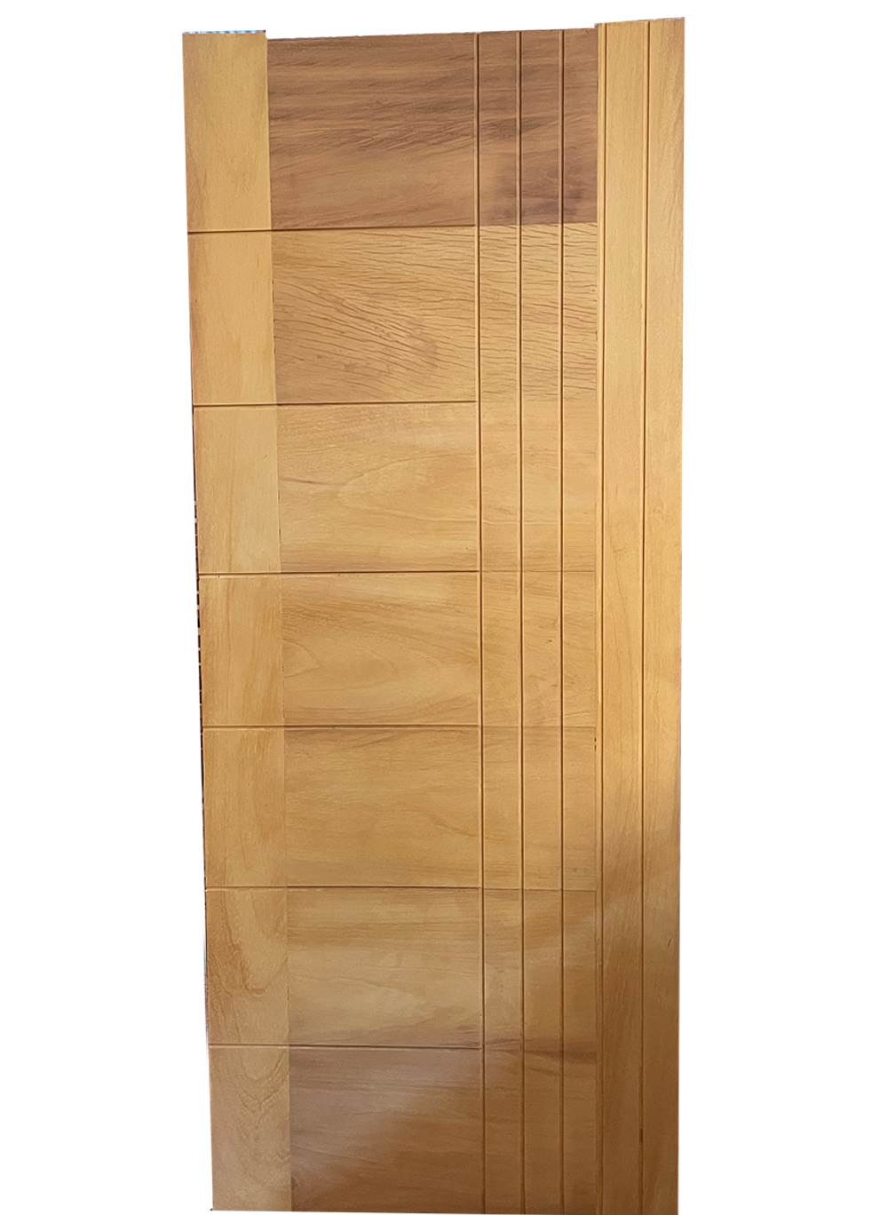 Natural painted mahogany T&G door