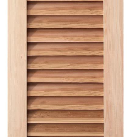Standard Cypress Louvered Door - View 1