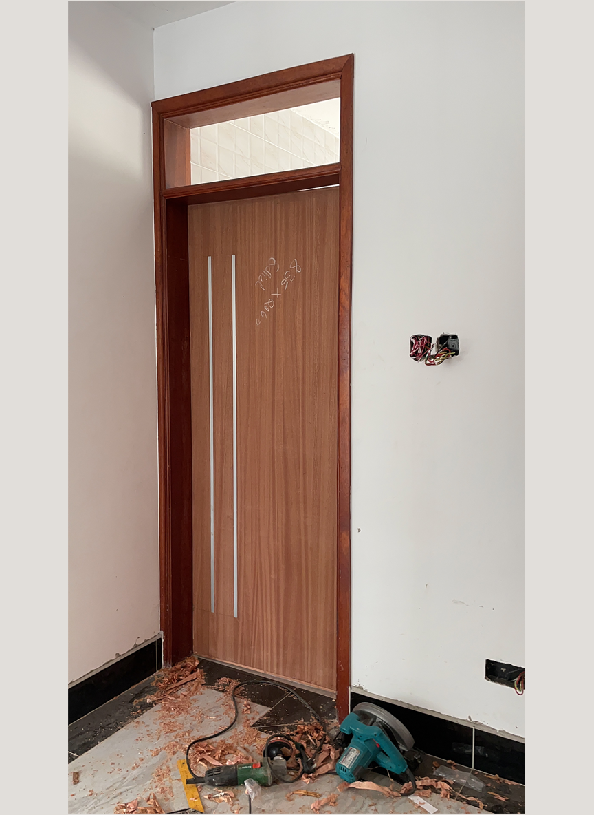 Original Vineer Door with steel stripes - 3 of 3