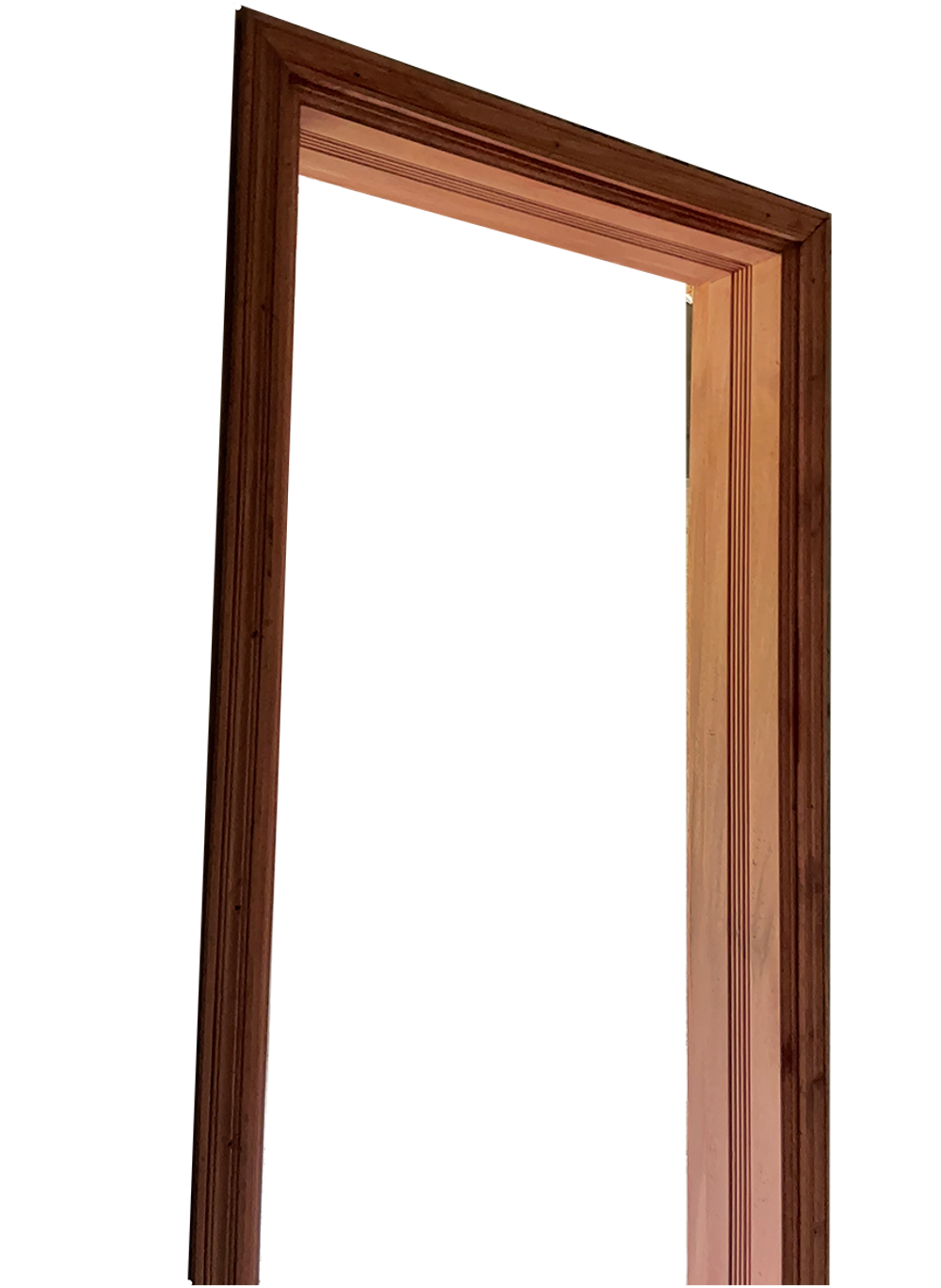 Standard mahogany 6x2 grooved door frame