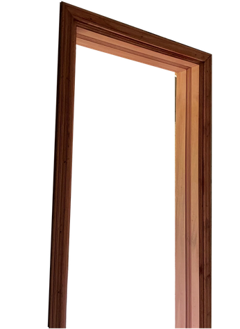 Standard mahogany 6x2 grooved door frame
