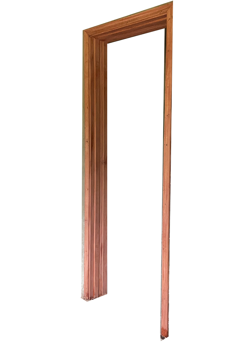 Thick wall mahogany door frame - 1 of 1