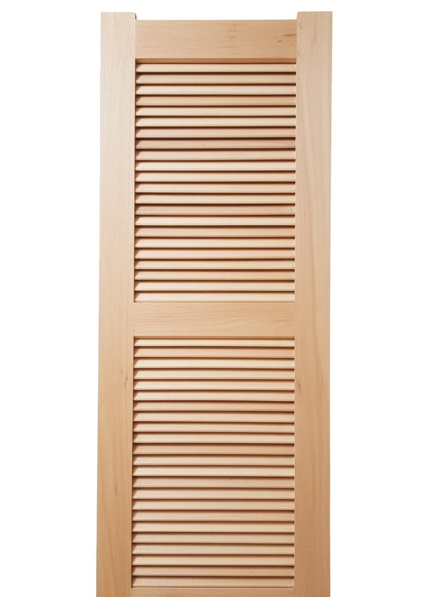 Solid cypress louvers door - 1 of 3