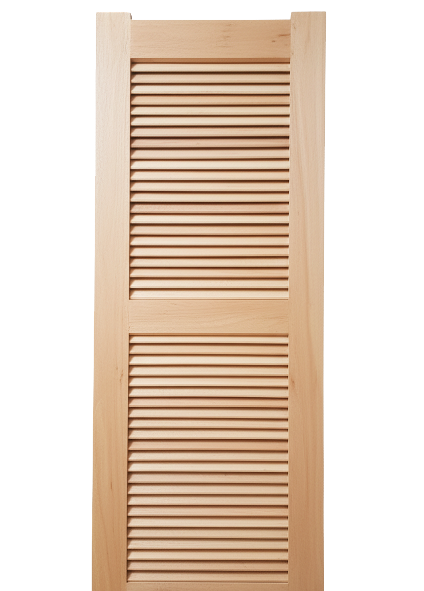 Solid cypress louvers door - 1 of 3