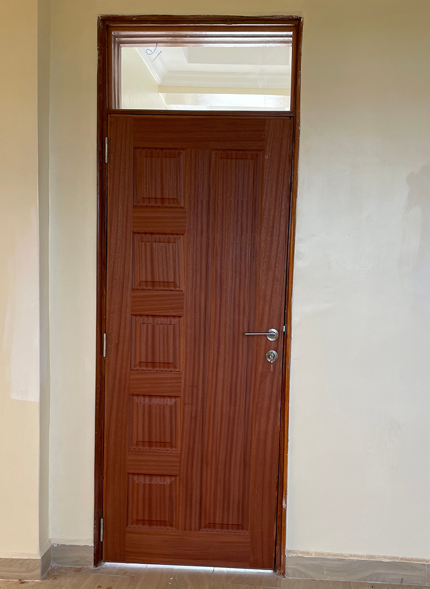 Mahogany embossed flush interior door - 2 of 3