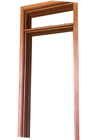 8x2 ventilated mahogany door frame