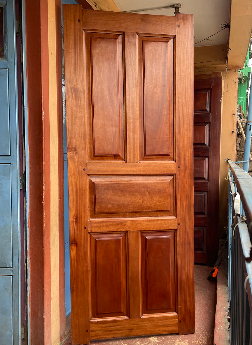 Solid Mahogany 5 Panel Door - 2 of 2