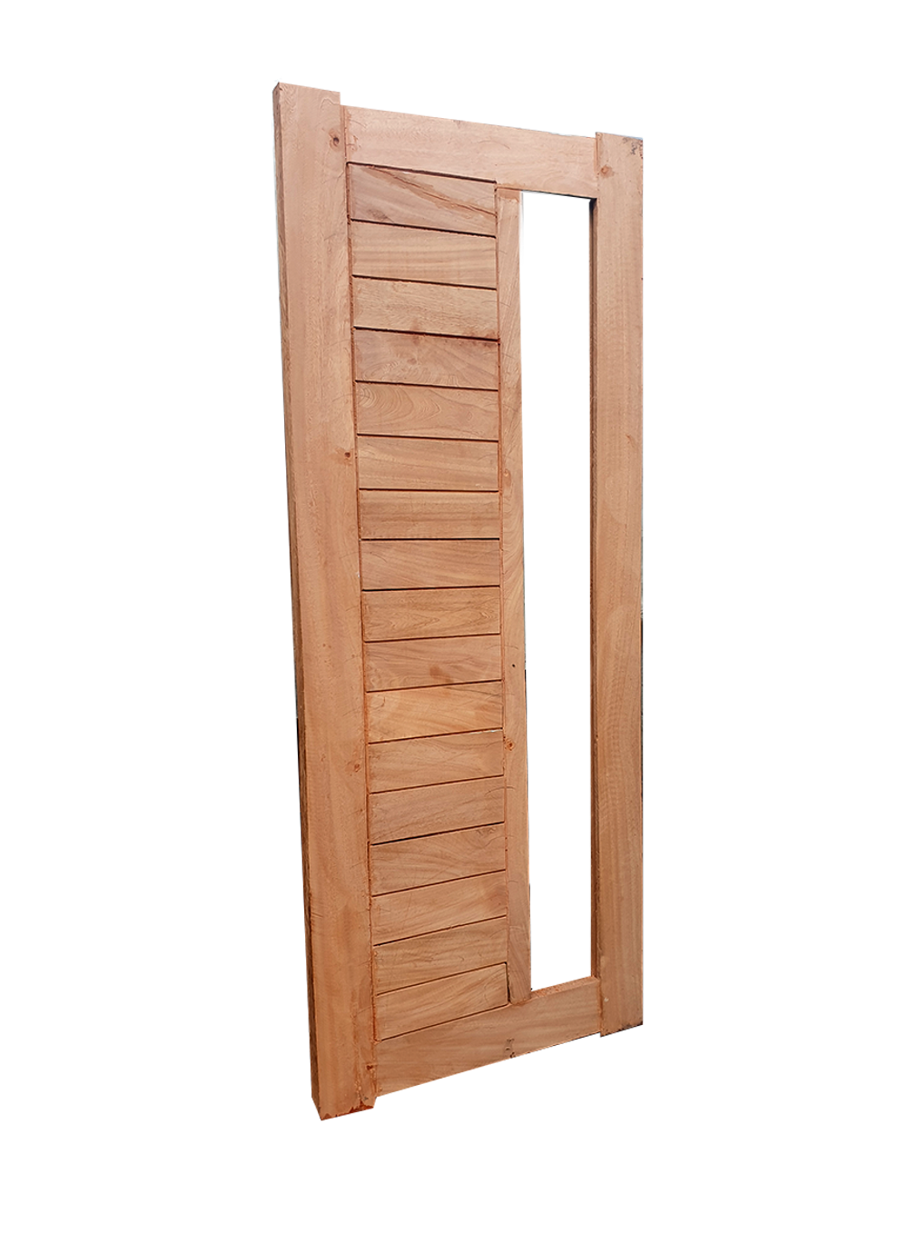 Fanlight wooden door