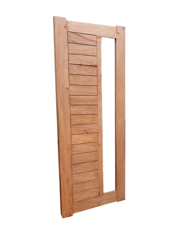 Fanlight wooden door