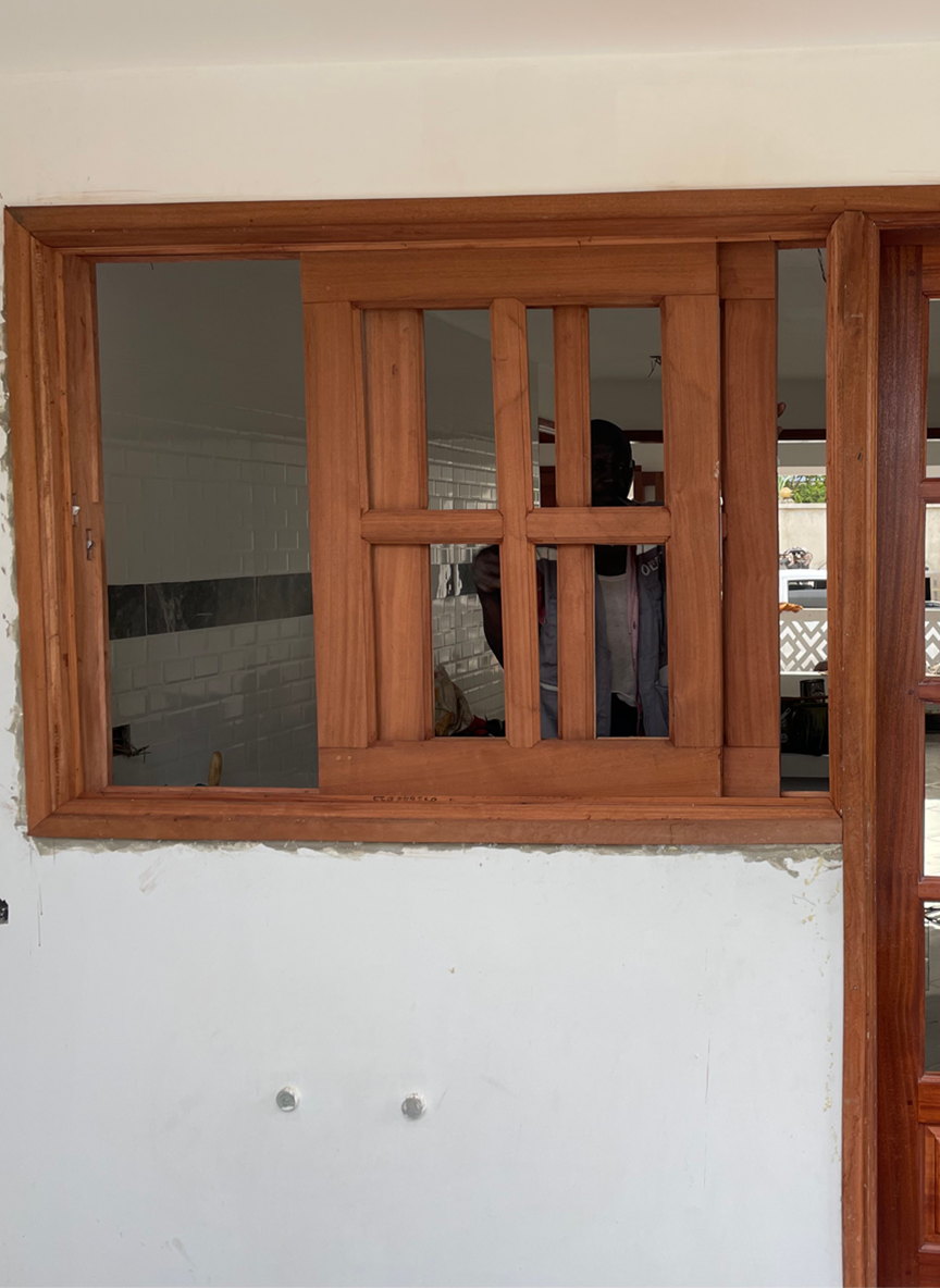 Mahogany Sliding Window - 2 of 2