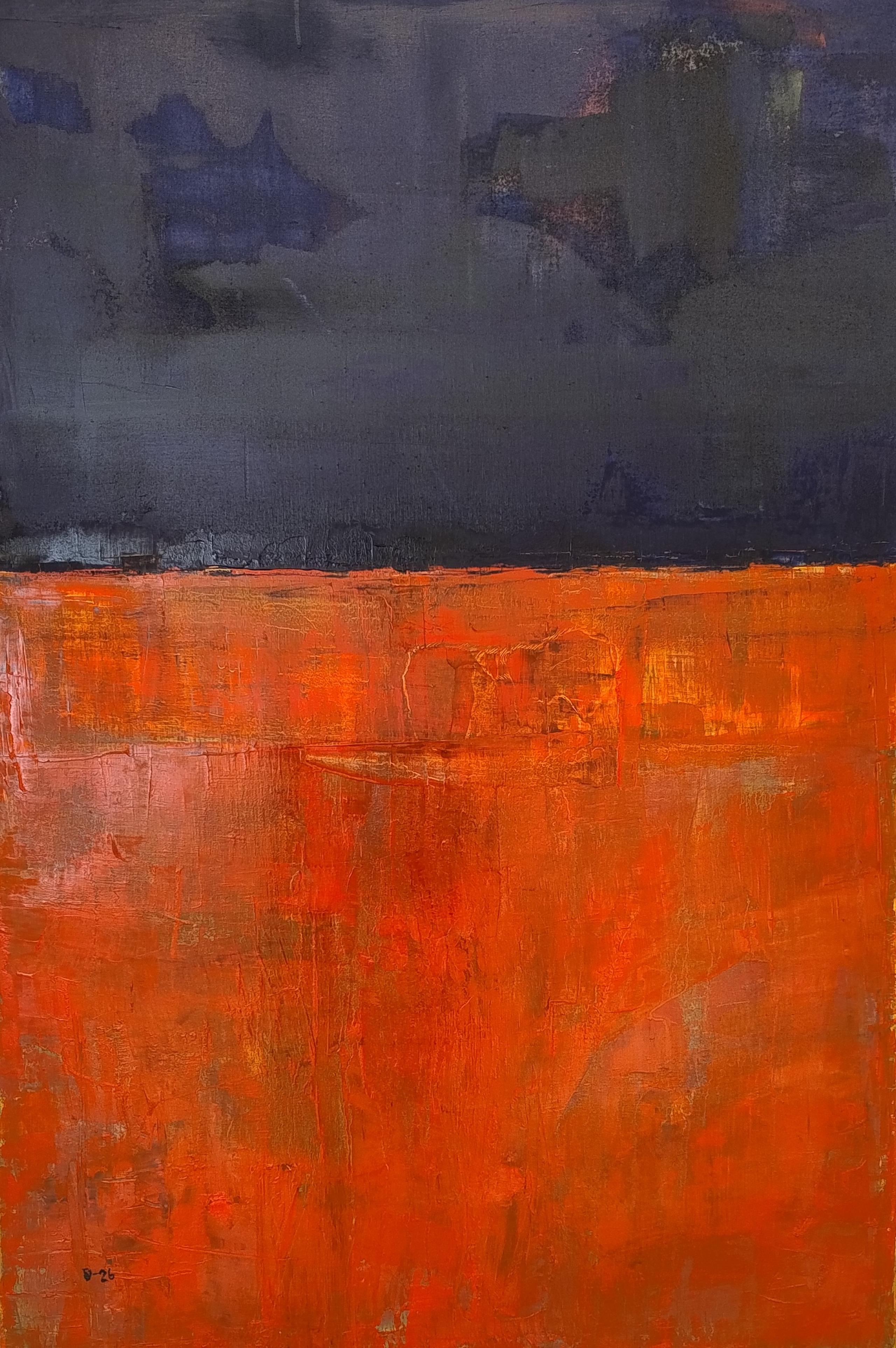 Bilder fra ingenmannsland, olje på lerret, 80 x120 cm