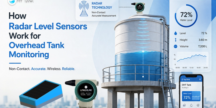 How Radar Level Sensors Work for Overhead Tank Monitoring (OHT)