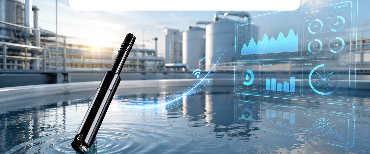 Real-time TDS monitoring using an IoT water quality sensor in a modern commercial water treatment facility.
