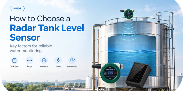 How to Choose a Radar Tank Level Sensor for Water Monitoring