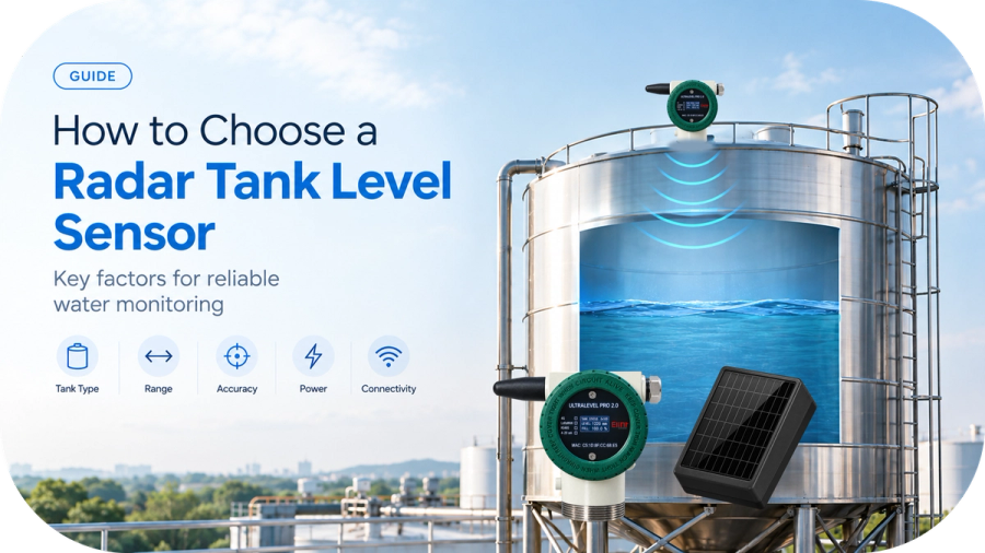 How to Choose a Radar Tank Level Sensor for Water Monitoring