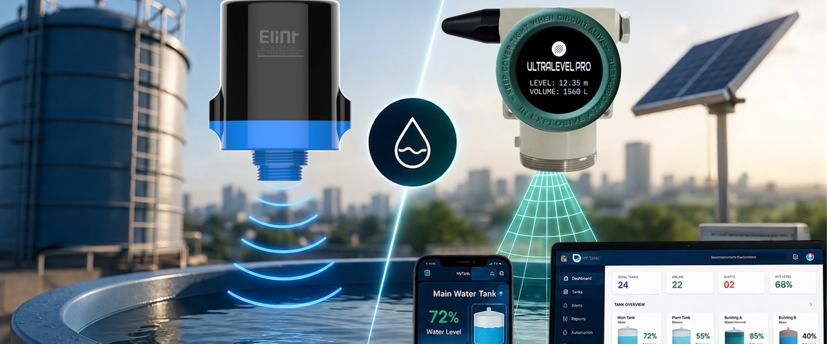Ultrasonic vs radar level sensor for water tank level monitoring