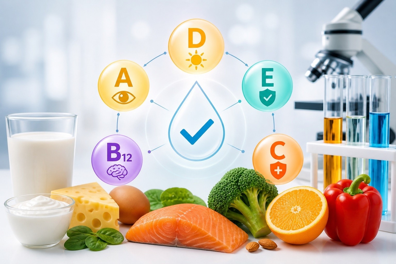 Top các vitamin bắt buộc phải kiểm tra trong ngành thực phẩm