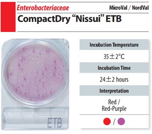 Đĩa Compact Dry ETB Enterobacteriaceae