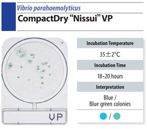 Đĩa Compact Dry VP Vibrio parahaemolyticus