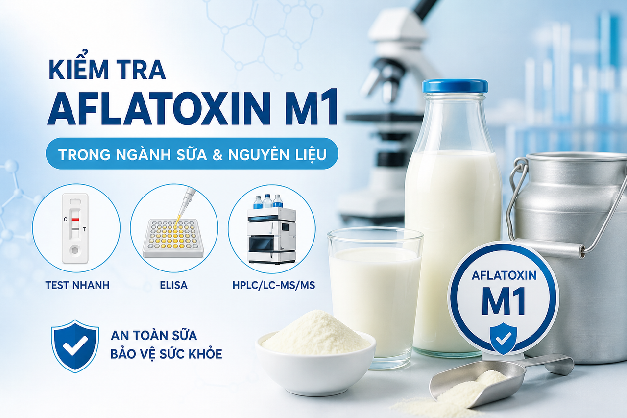 Ngành sữa nguyên liệu kiểm tra Aflatoxin M1 như thế nào