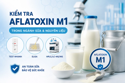 Ngành sữa nguyên liệu kiểm tra Aflatoxin M1 như thế nào