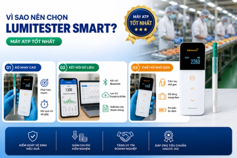 Vì sao nên chọn Lumitester Smart thay vì các máy ATP khác