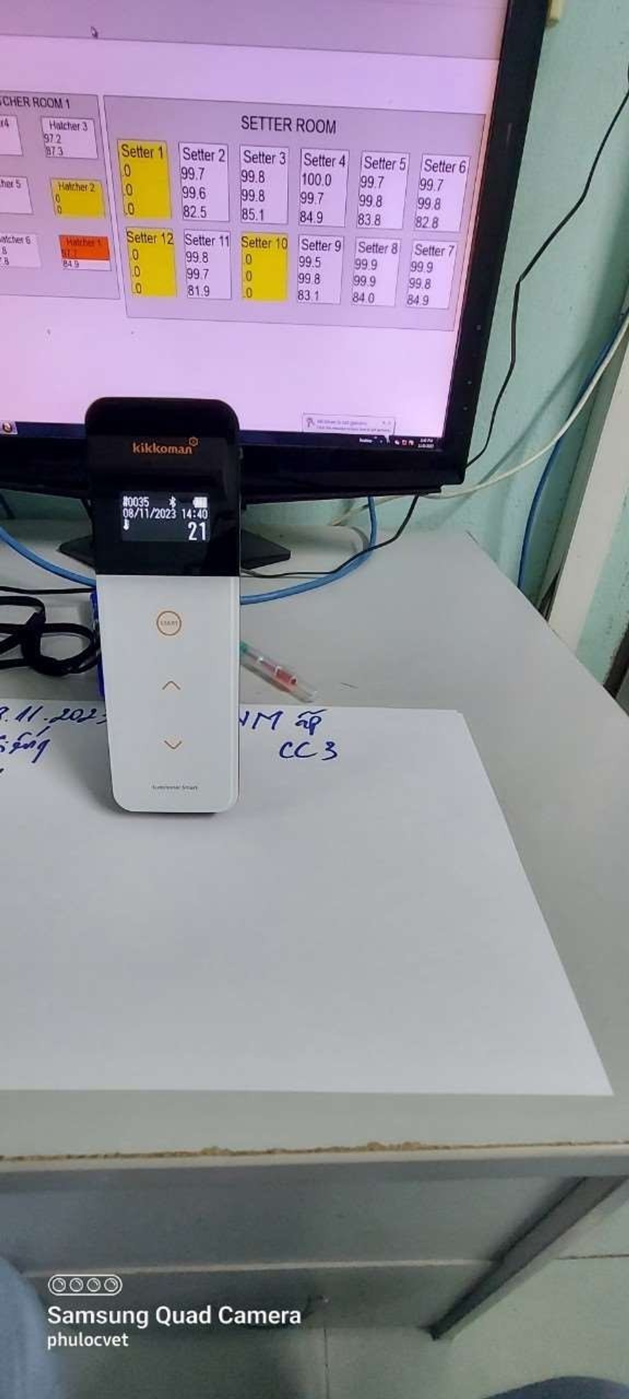 Kết quả test ATP nước uống cho gà