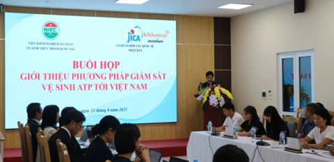 Ông Shinoda Takanobu, Phó trưởng đại diện văn phòng JICA Việt Nam phát biểu tại Buổi họp