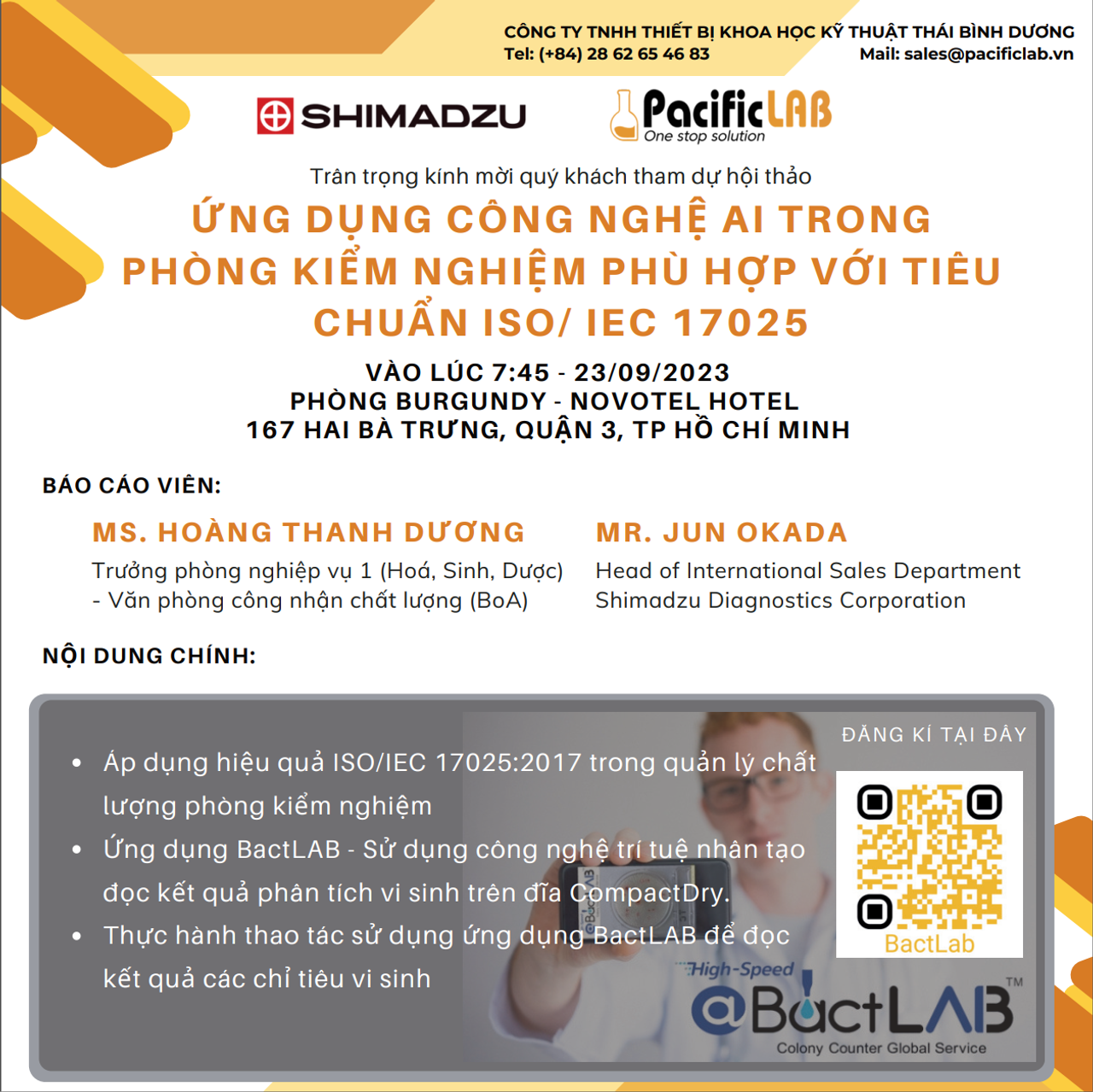 Hội thảo ứng dụng công nghệ AI trong phân tích vi sinh