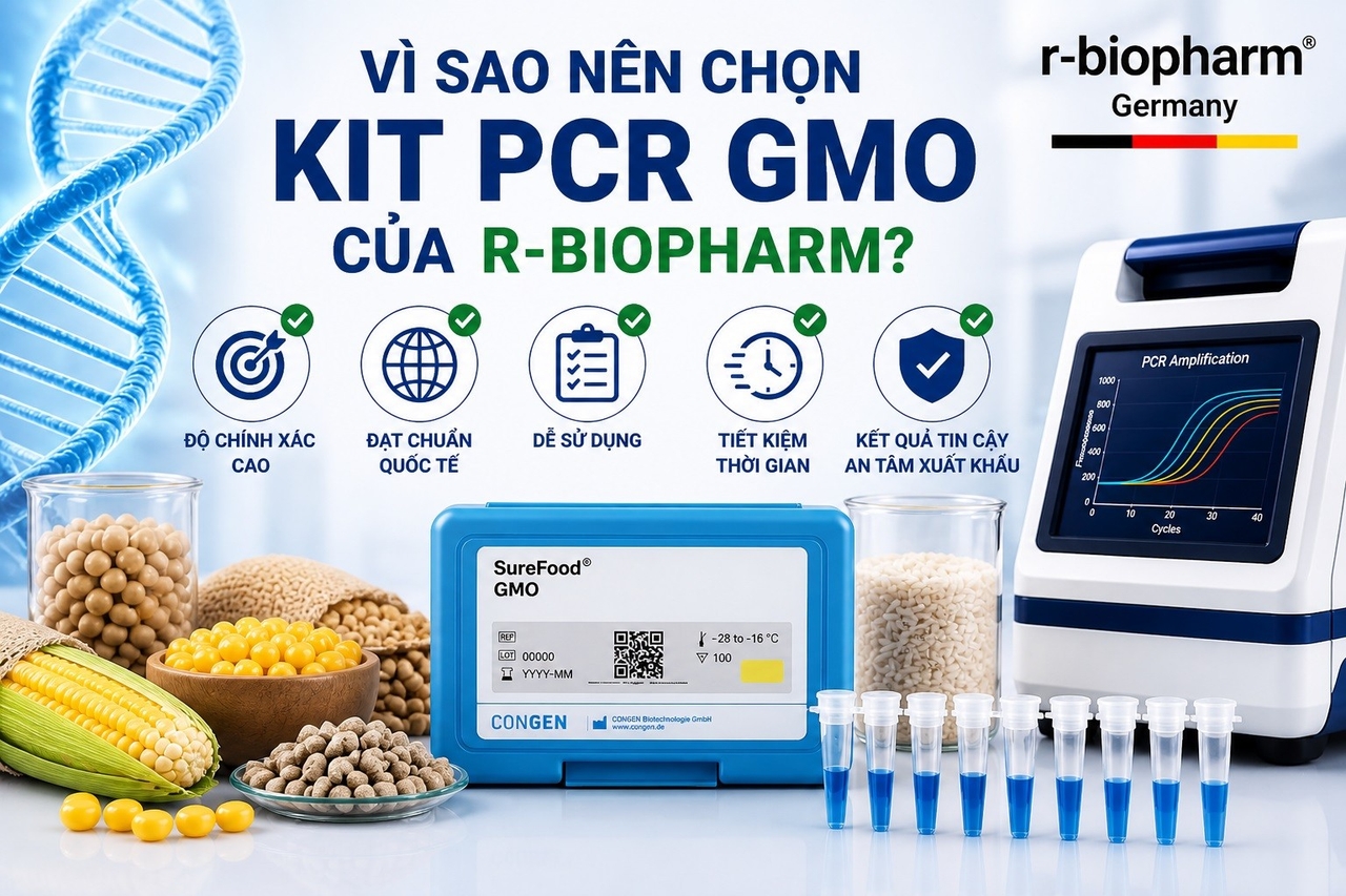 Vì sao nên chọn kit PCR GMO của R Biopharm
