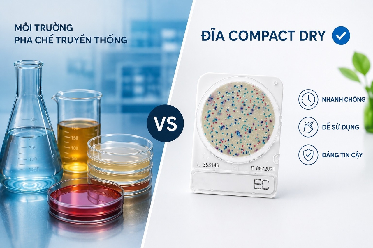 Khi nào nên chọn Compact Dry thay vì môi trường pha chế truyền thống