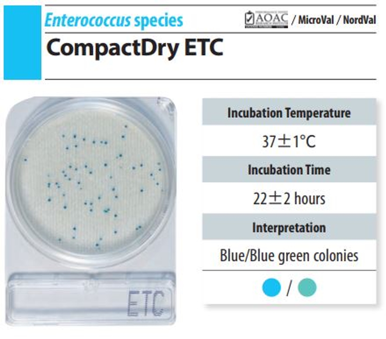 Đĩa Compact Dry ETC Enterococcus