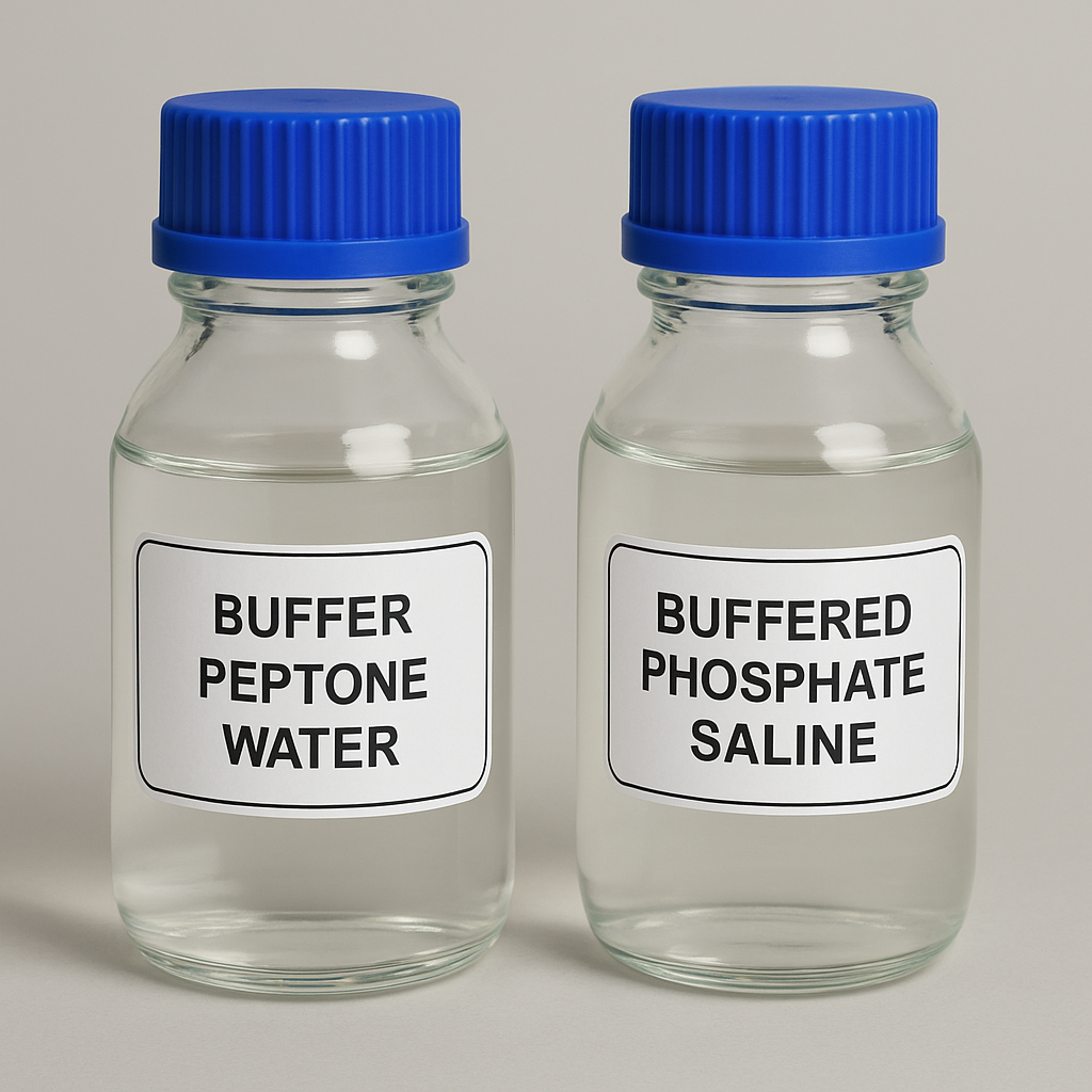So sánh Buffer Peptone Water (BPW) và Buffered Phosphate Saline (PBS)