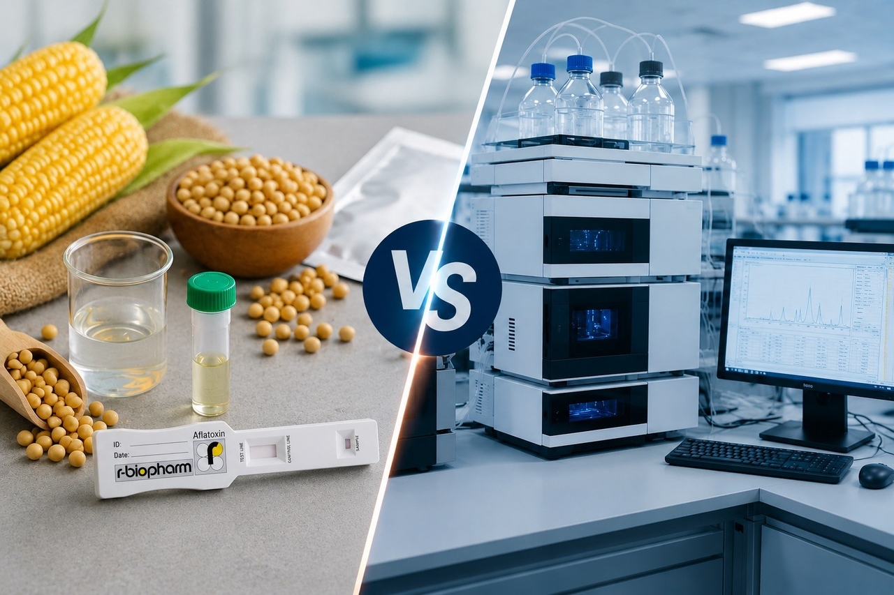 So sánh test nhanh Mycotoxin và HPLC