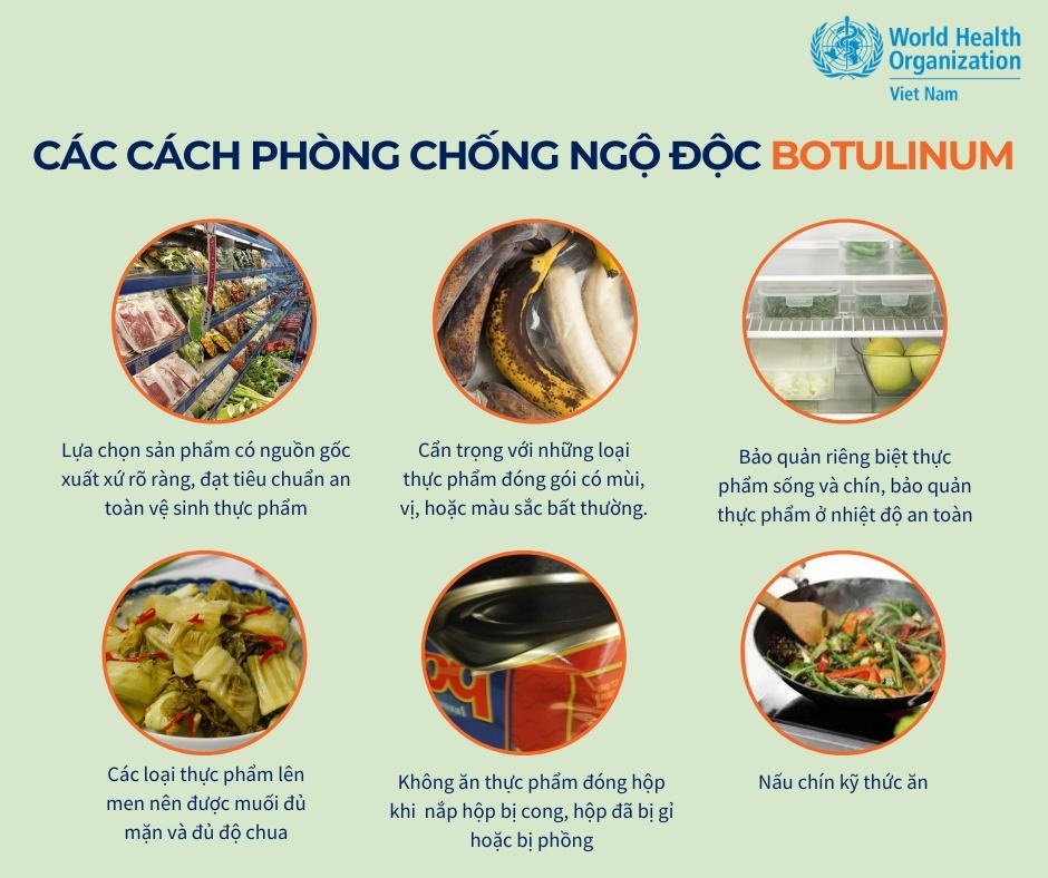 Phòng ngừa Clostridium botulinum trong thực phẩm