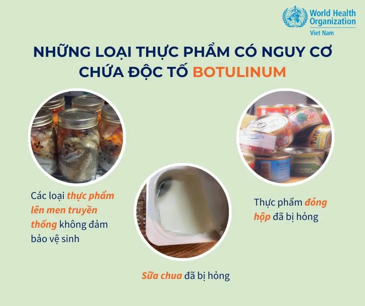 Thực phẩm nhiễm Clostridium botulinum