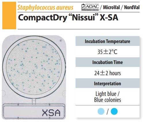 Đĩa Compact Dry X-SA Staphylococcus aureus