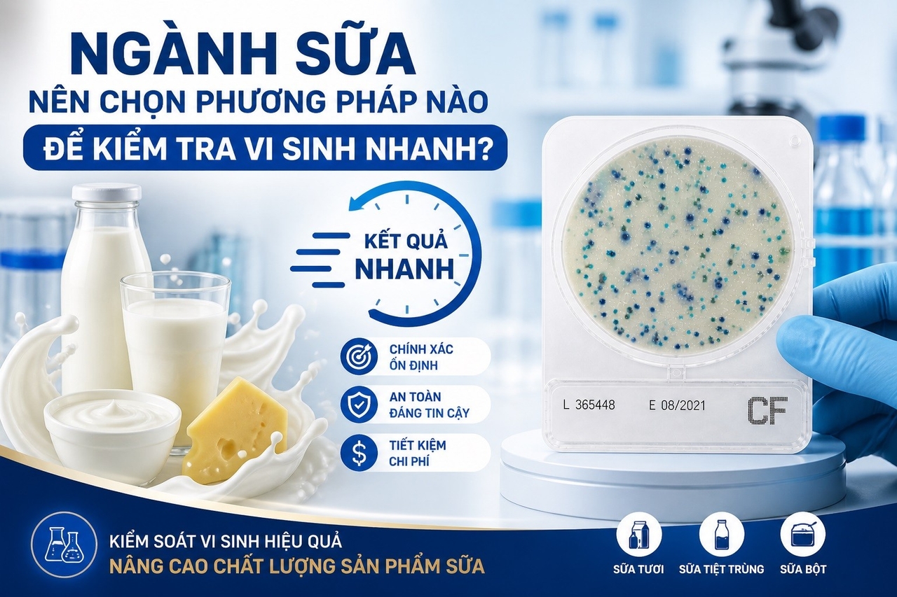 Ngành sữa nên chọn phương pháp nào để kiểm tra vi sinh nhanh