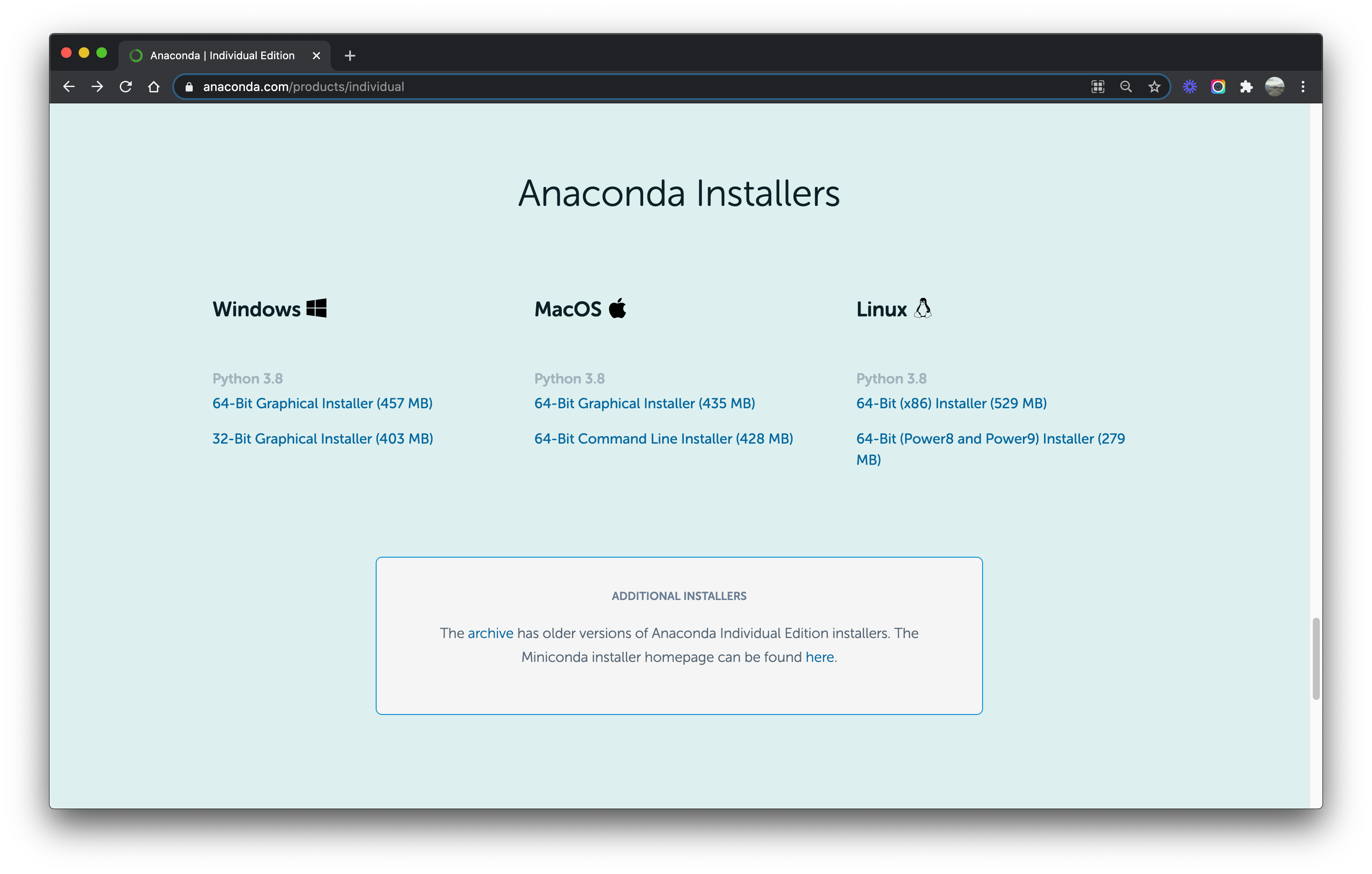 install anaconda for mac python 3