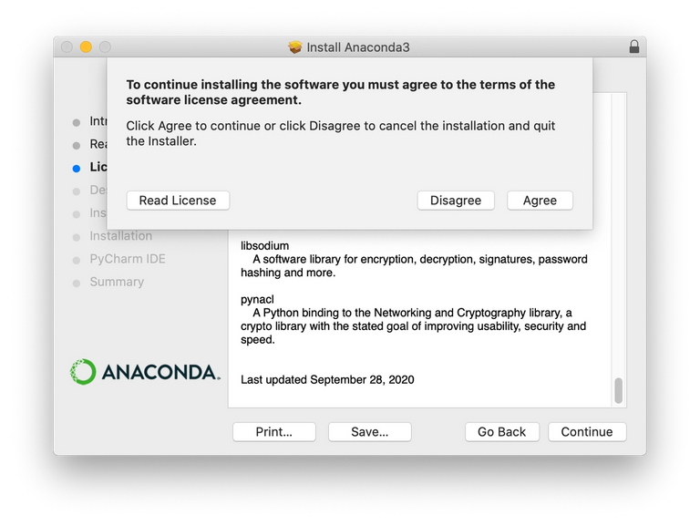 Удалить anaconda mac os