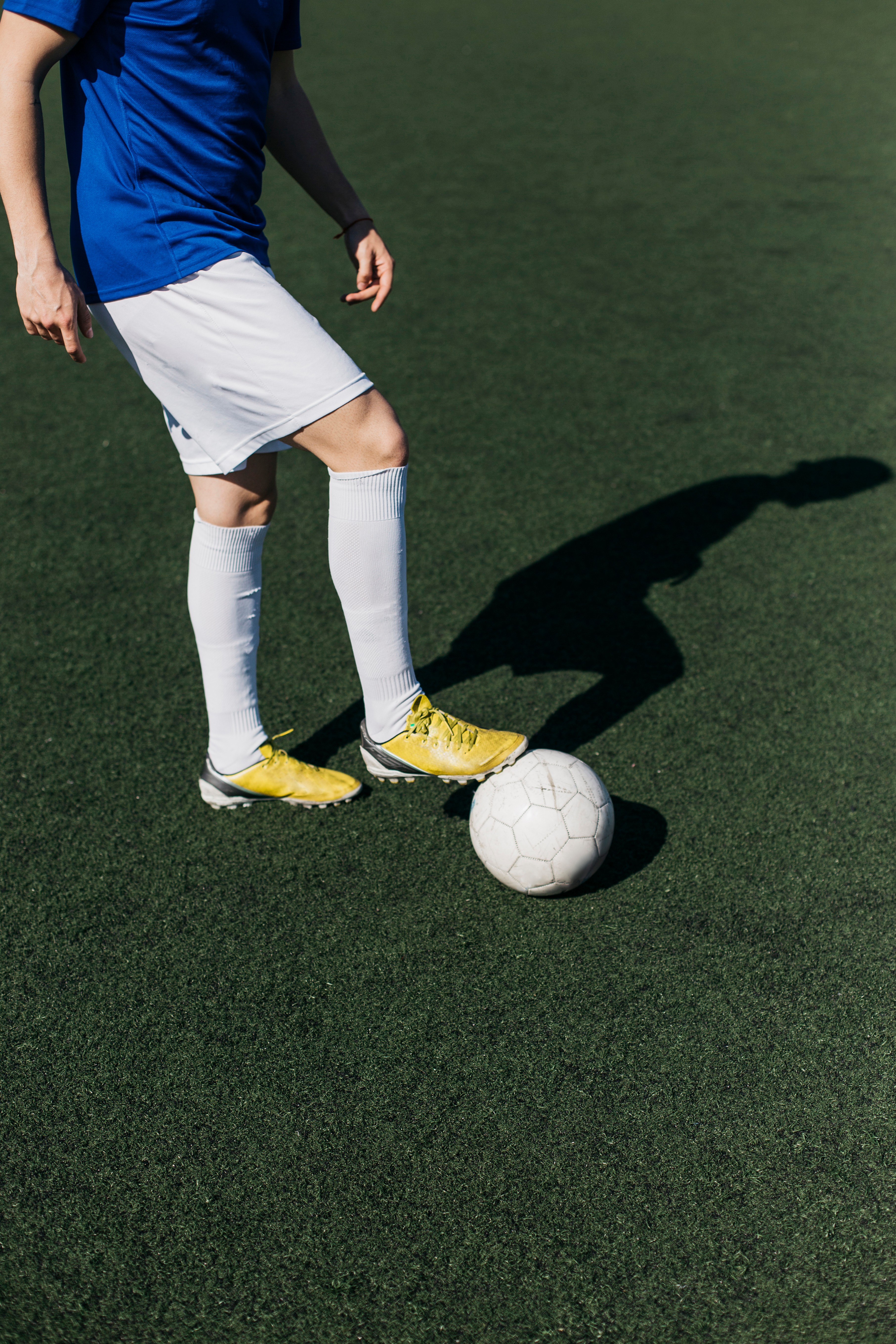 football player measuring speed