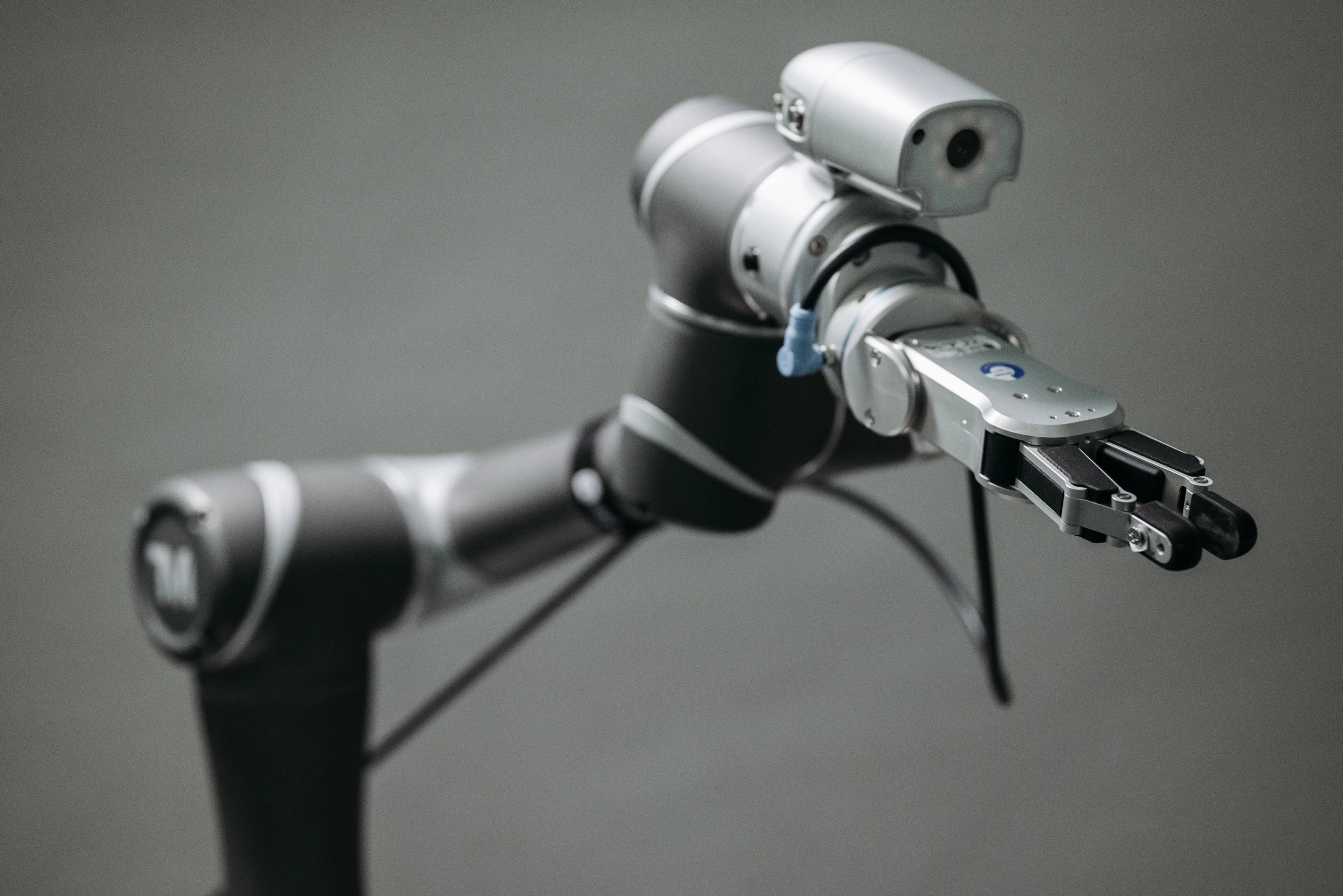 A video camera on a stand