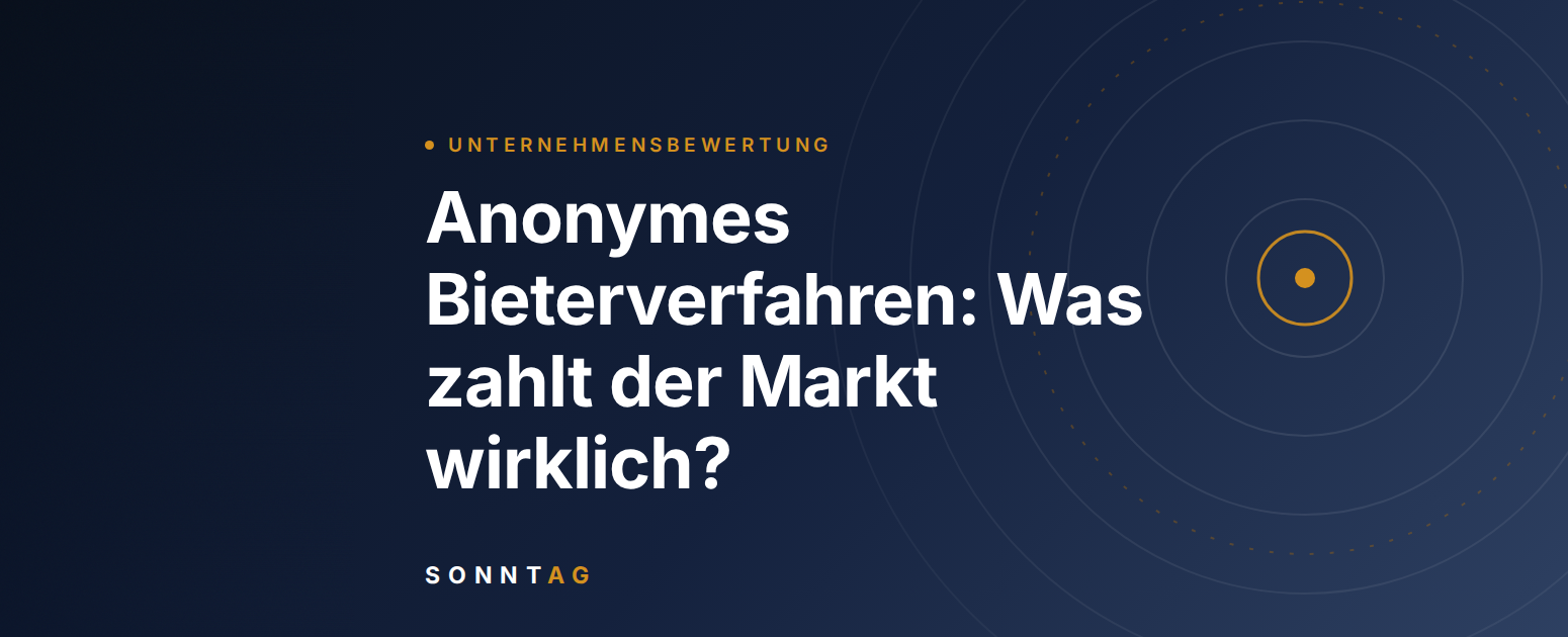 Anonymes Bieterverfahren: Den Marktpreis testen, ohne den Verkauf zu verraten