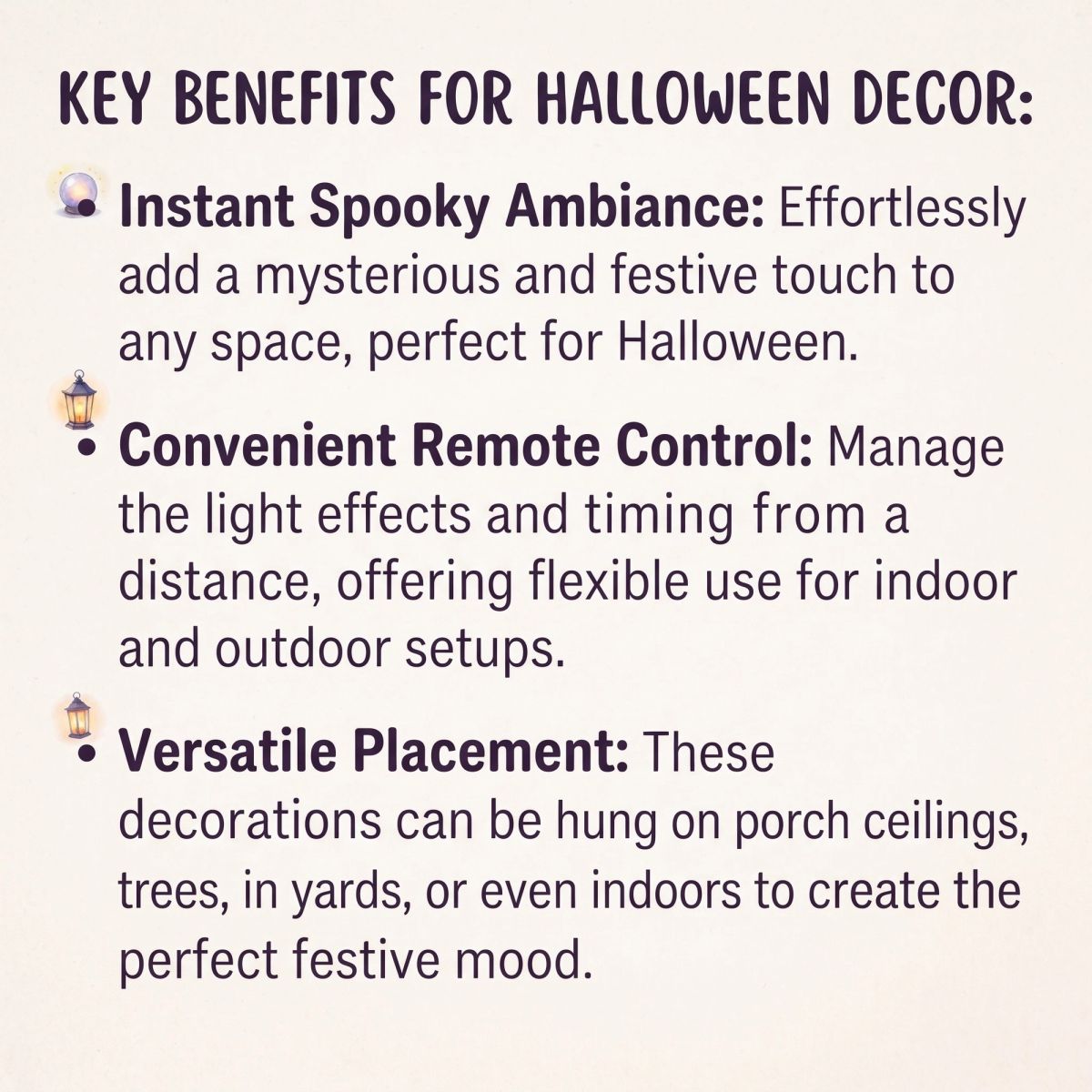 AYGXU Hanging Ghost Trio benefits