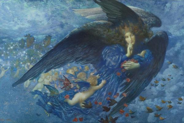 Night with her Train of Stars, 1912